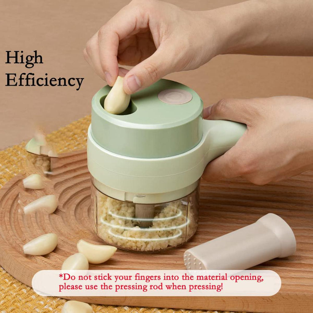 4 in 1 Portable Electric Vegetable Cutter Set