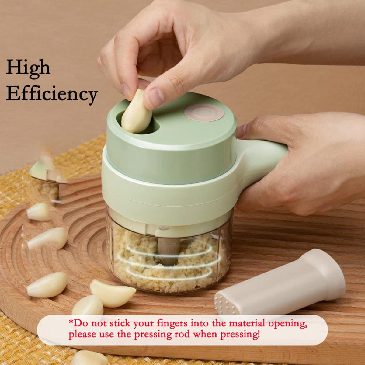 4 in 1 Portable Electric Vegetable Cutter Set