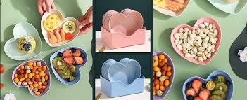Heart Dishes  Plate Set ,10pcs
