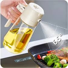 2in1 Oil Sprayer Glass Bottle For Cooking