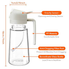 2in1 Oil Sprayer Glass Bottle For Cooking