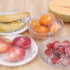100Pcs Disposable Plastic Bag Food Cover
